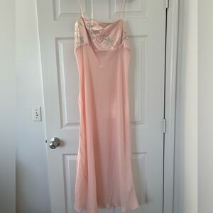 Pink Floral Slip Dress